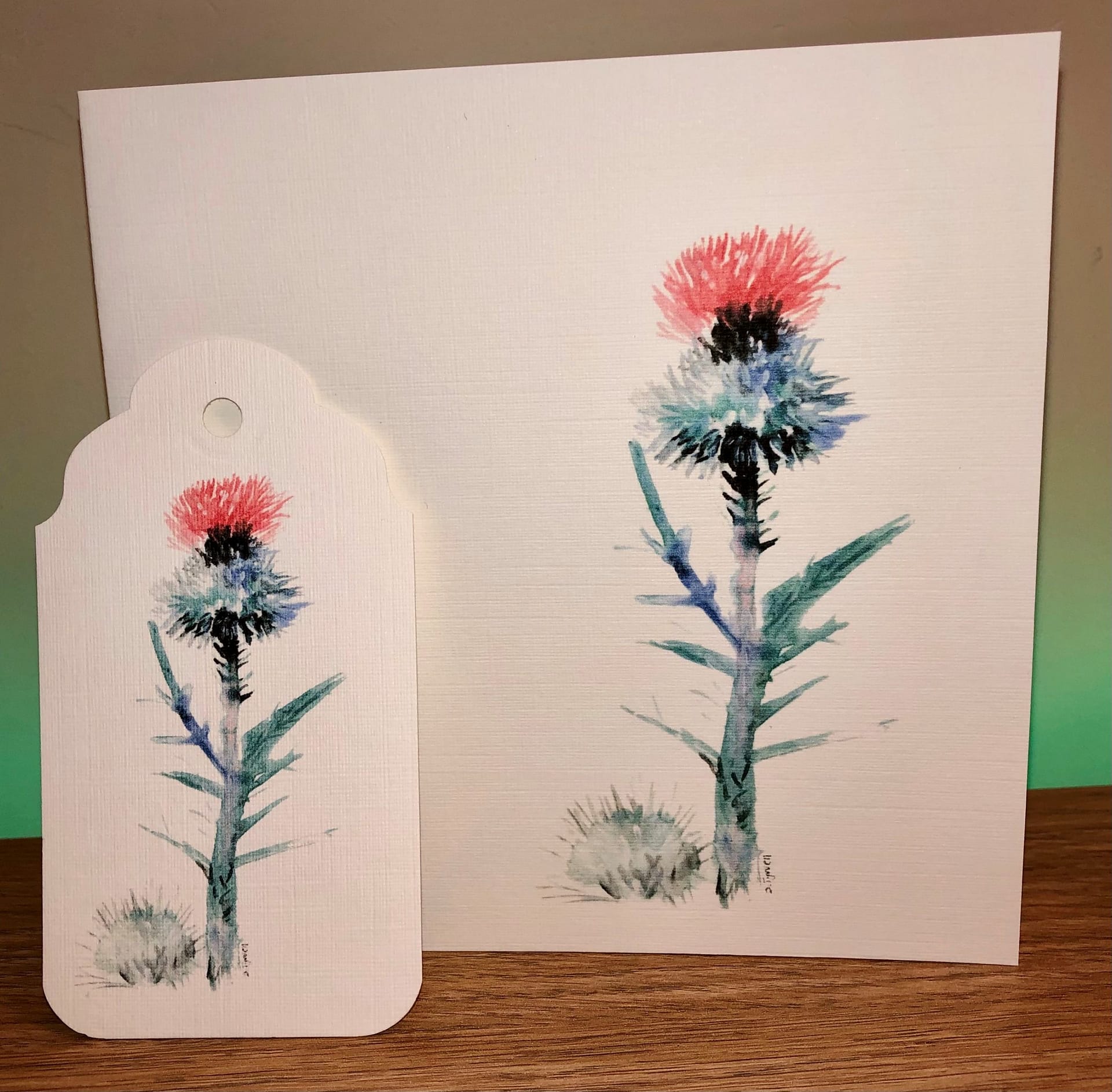 Retirement Card with Thistle Image - Image 2