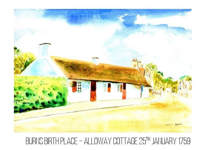 Rabbie Burns book of paintings - Image 3